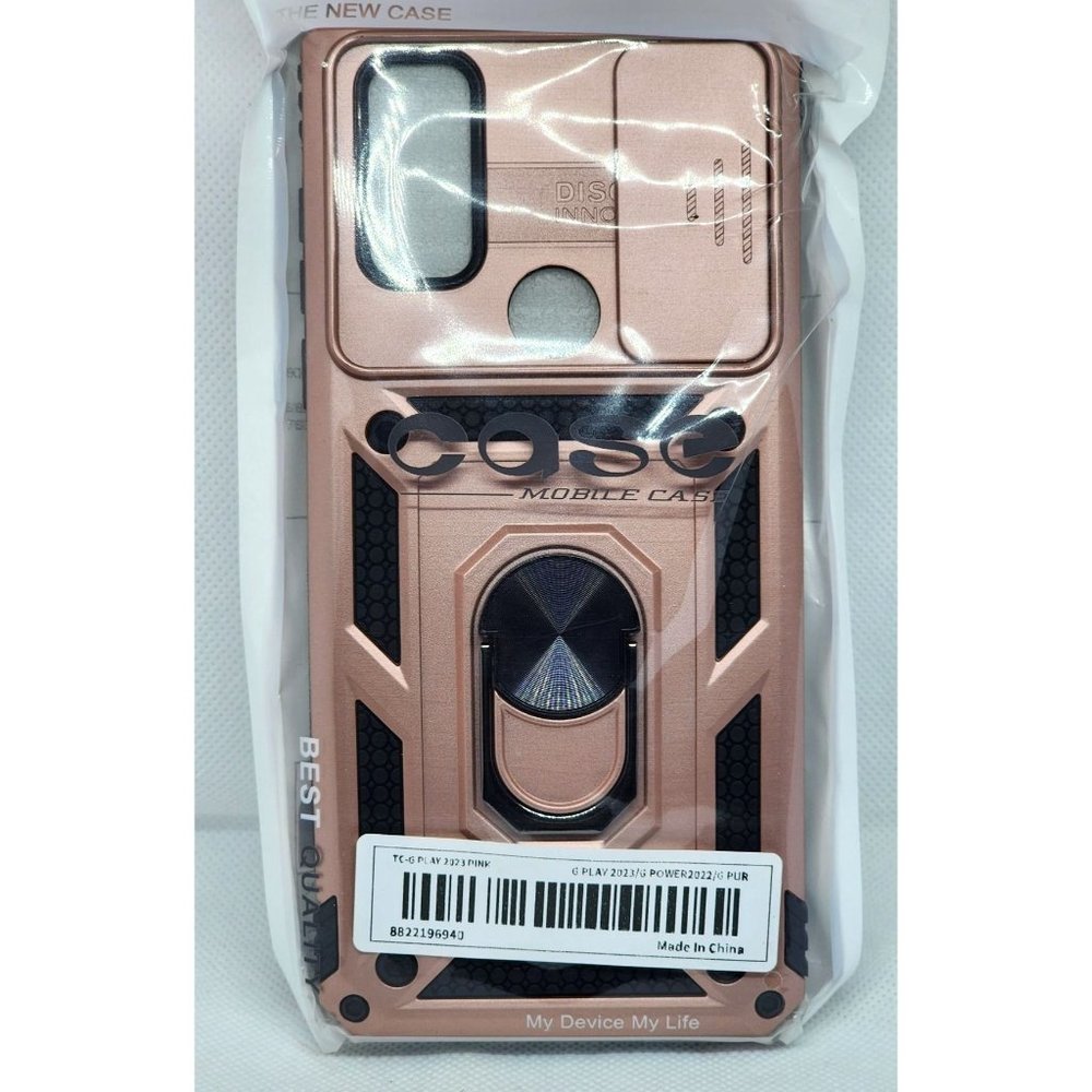 Pink Motorola Moto G Play/G Power/G Pure Phone Case with 2 HD Screen Protectors